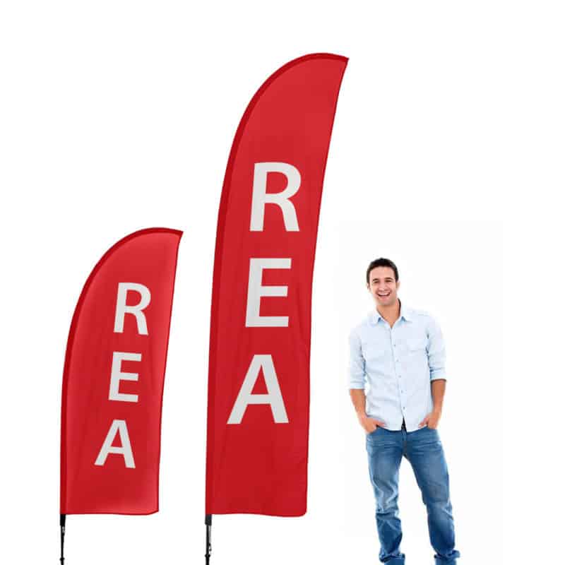 Beachflagga Hajfena - REA