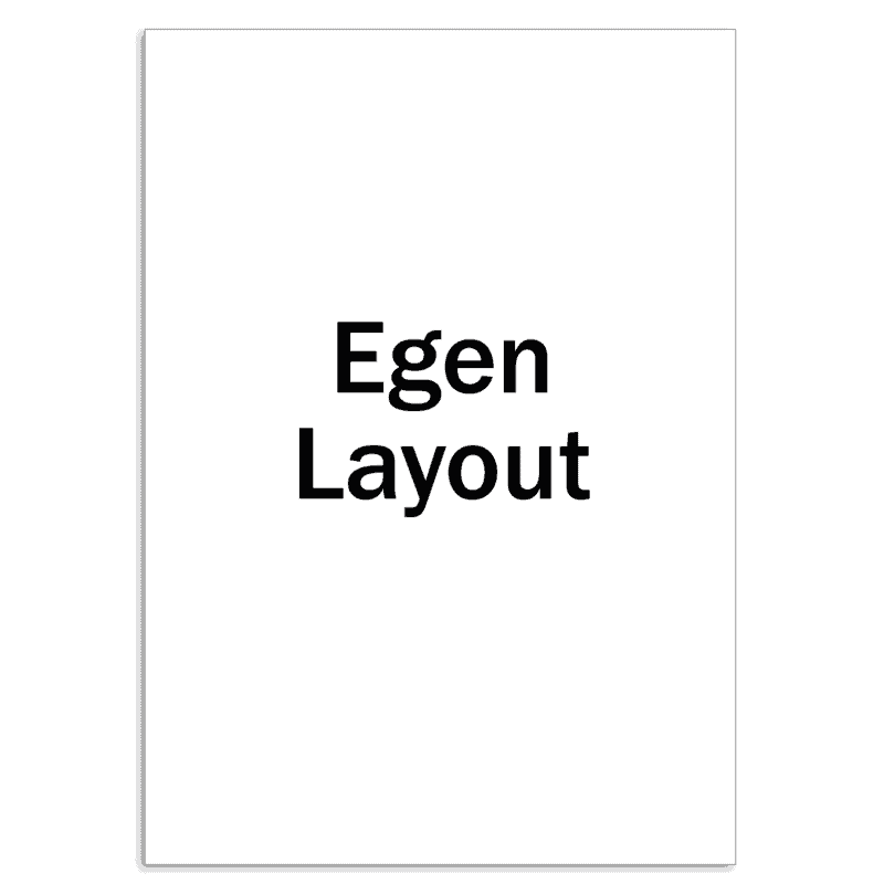 Skylt med egen layout