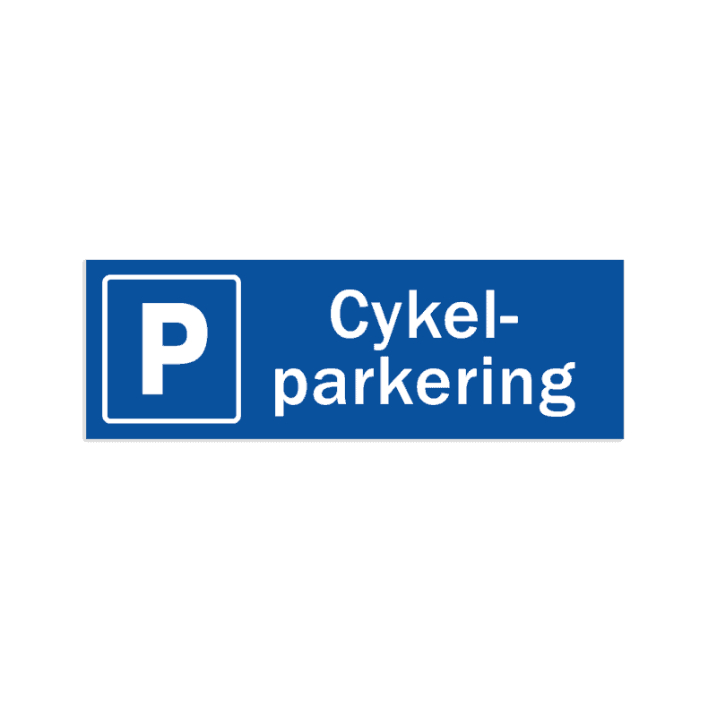 Skylt - Parkering Cyklar