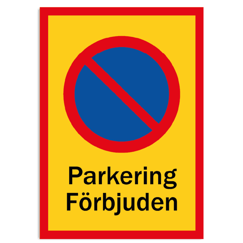 skylt parkering förbjuden