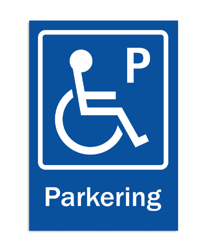 skyltar Parkeringsskyltar skylt pakering handikapp 700x840