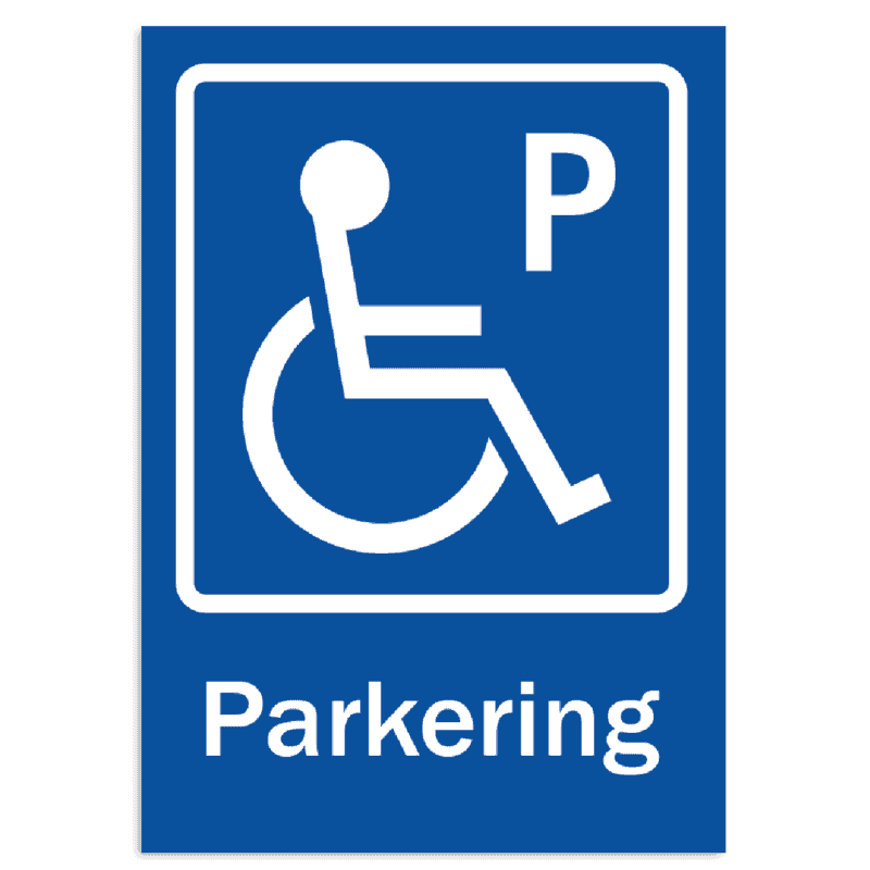 Skylt - Handikapp Parkering