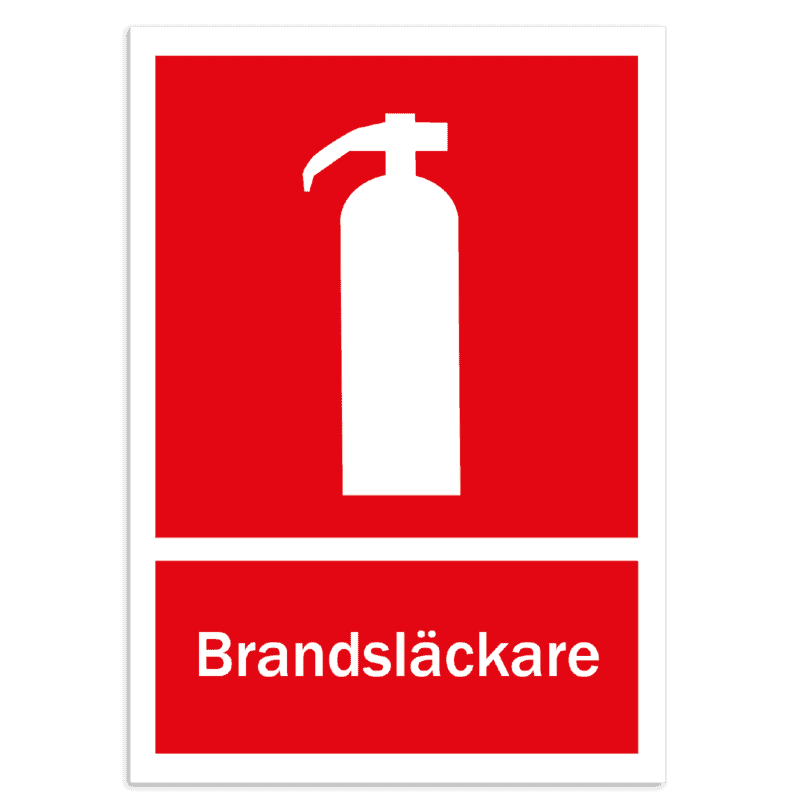 Skylt - Brandsläckare