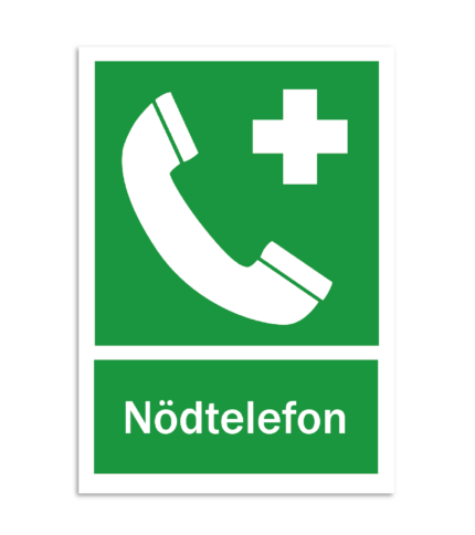 Skylt-nödtelefon