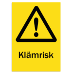 Skylt-klämrisk