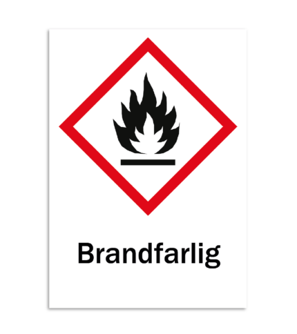 Skylt-brandfarlig