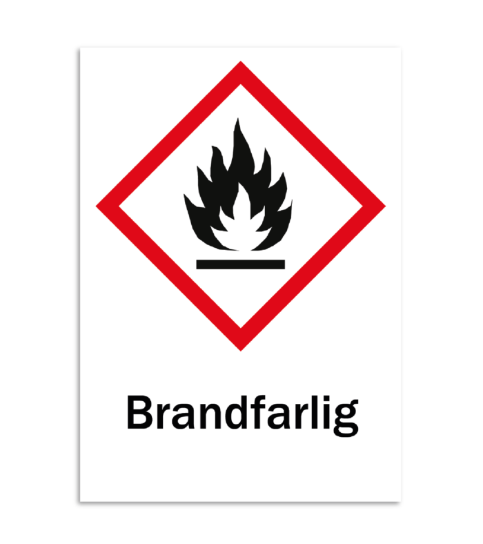 Skylt-brandfarlig