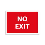 Skylt-no exit