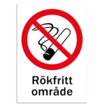 skylt rökfritt område