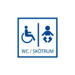 skylt wc handikapp skötrum
